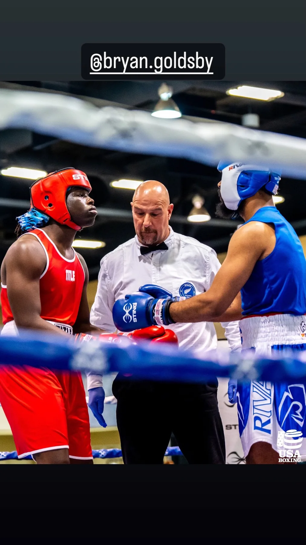 Champion Boxing Gym athlete in competition